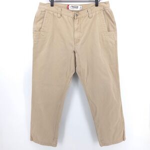 Mountain Khakis Mens Pants Slim Fit 38x30 Tan Cotton Twill Rugged Chino